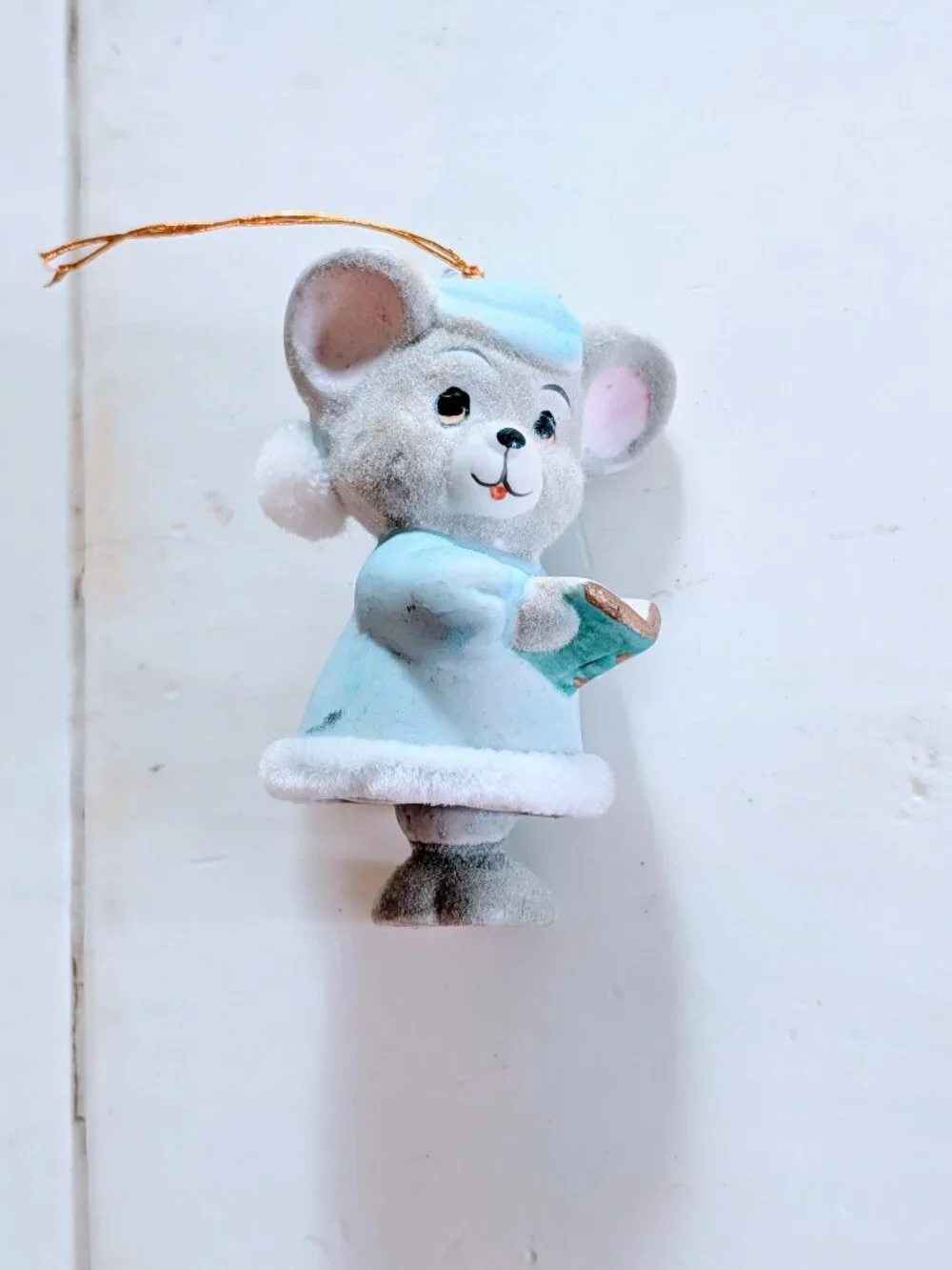 VTG Jasco Soft'N Snoozy Chimers Christmas Mouse Bell Ornament Book 3
